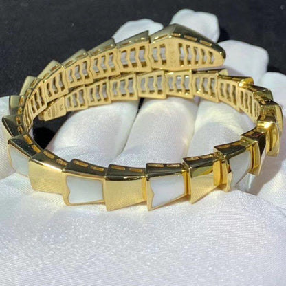 [AuraEcho Jewelry]SERPENTI BRACELET MOP GOLD