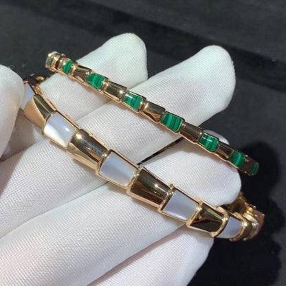 [AuraEcho Jewelry]SERPENTI BRACELET PINK GOLD MOP