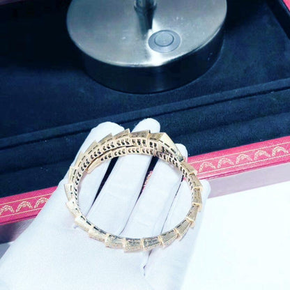 [AuraEcho Jewelry]SERPENTI BRACELET 8MM PINK GOLD DIAMOND