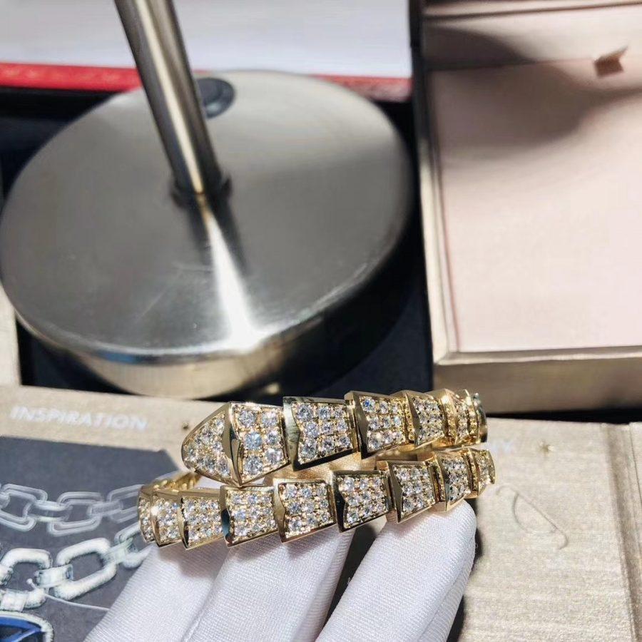 [AuraEcho Jewelry]SERPENTI BRACELET 8MM GOLD DIAMOND