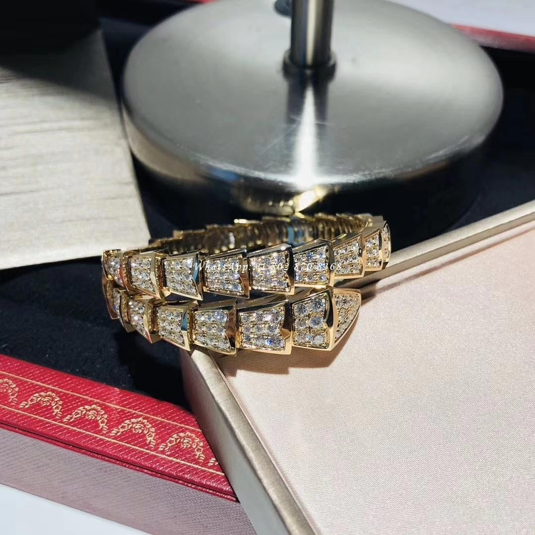 [AuraEcho Jewelry]SERPENTI BRACELET 8MM GOLD DIAMOND