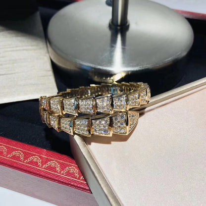 [AuraEcho Jewelry]SERPENTI BRACELET 8MM GOLD DIAMOND