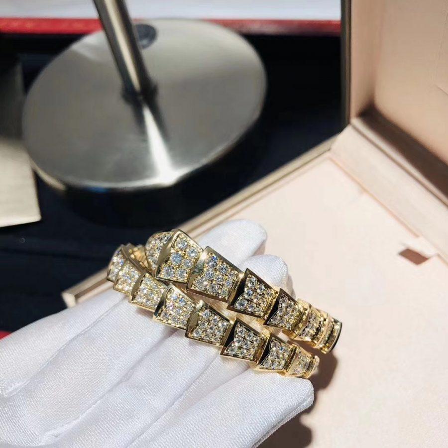 [AuraEcho Jewelry]SERPENTI BRACELET 8MM GOLD DIAMOND