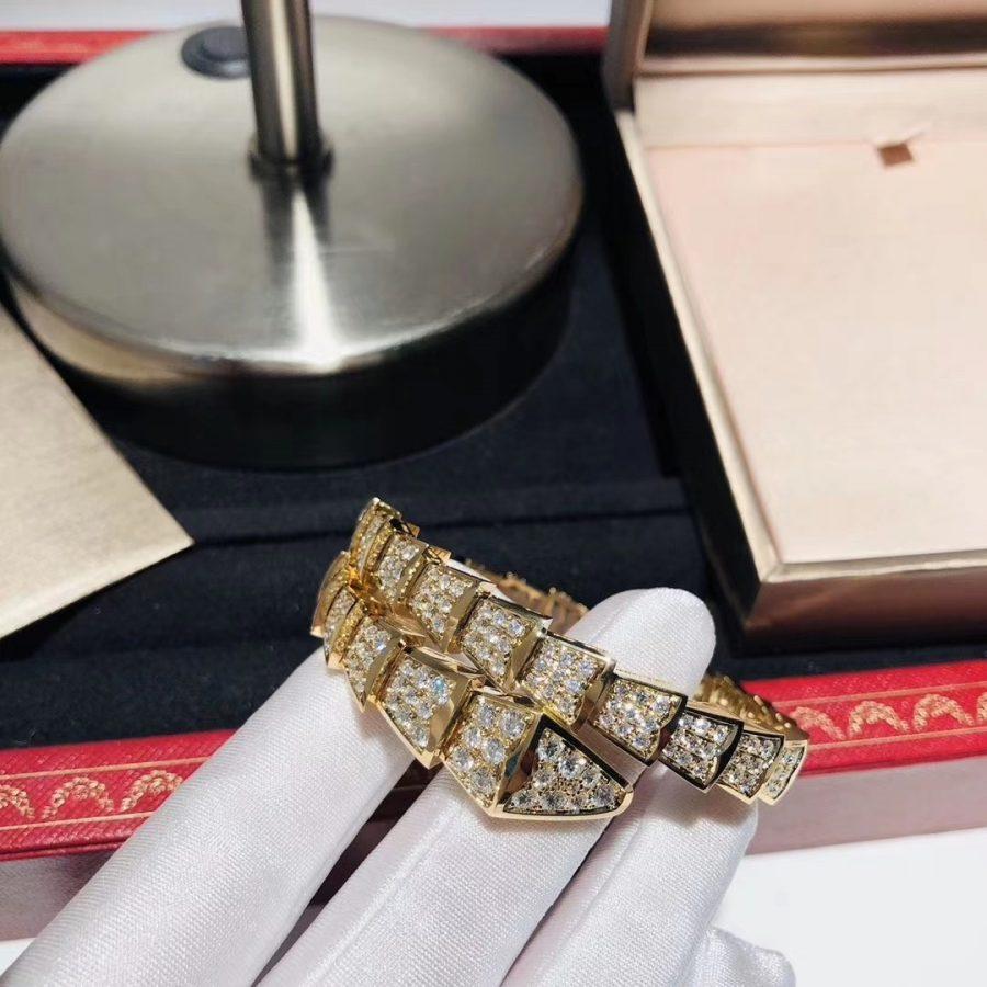 [AuraEcho Jewelry]SERPENTI BRACELET 8MM GOLD DIAMOND