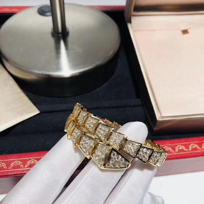 [AuraEcho Jewelry]SERPENTI BRACELET 8MM GOLD DIAMOND