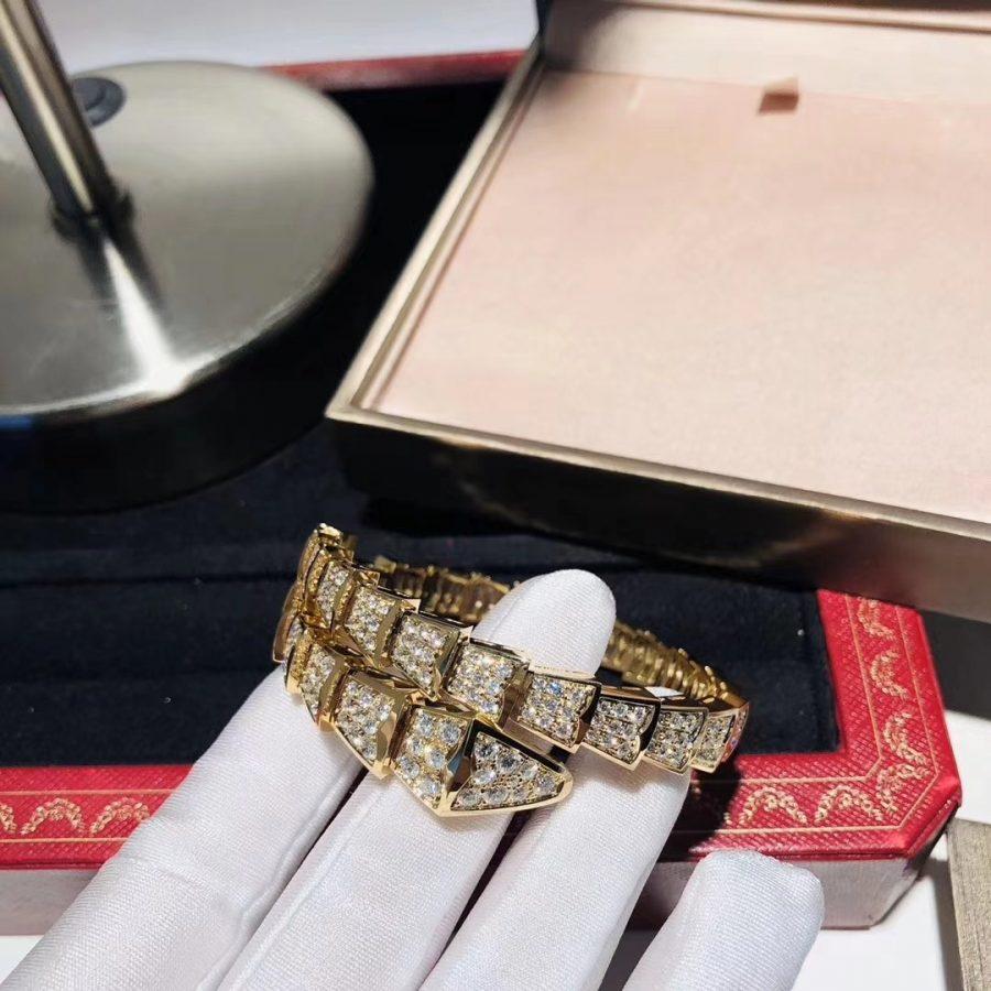 [AuraEcho Jewelry]SERPENTI BRACELET 8MM GOLD DIAMOND