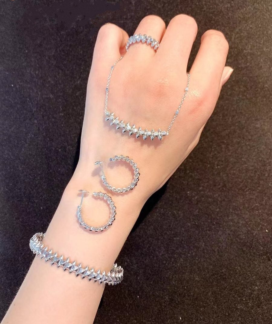[AuraEcho Jewelry]CLASH SILVER BRACELET