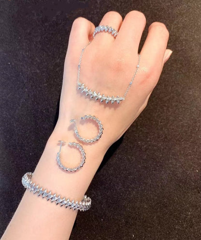 [AuraEcho Jewelry]CLASH SILVER BRACELET