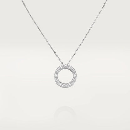 [AuraEcho Jewelry]LOVE NECKLACE ADJUSTABLE SILVER