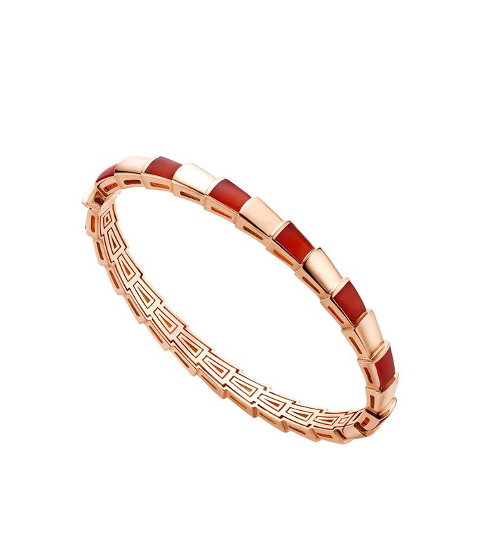 [AuraEcho Jewelry]SERPENTI BRACELET PINK GOLD RUBELLITE