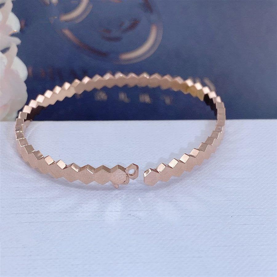 [AuraEcho Jewelry]BEE LOVE PINK GOLD BRACELET