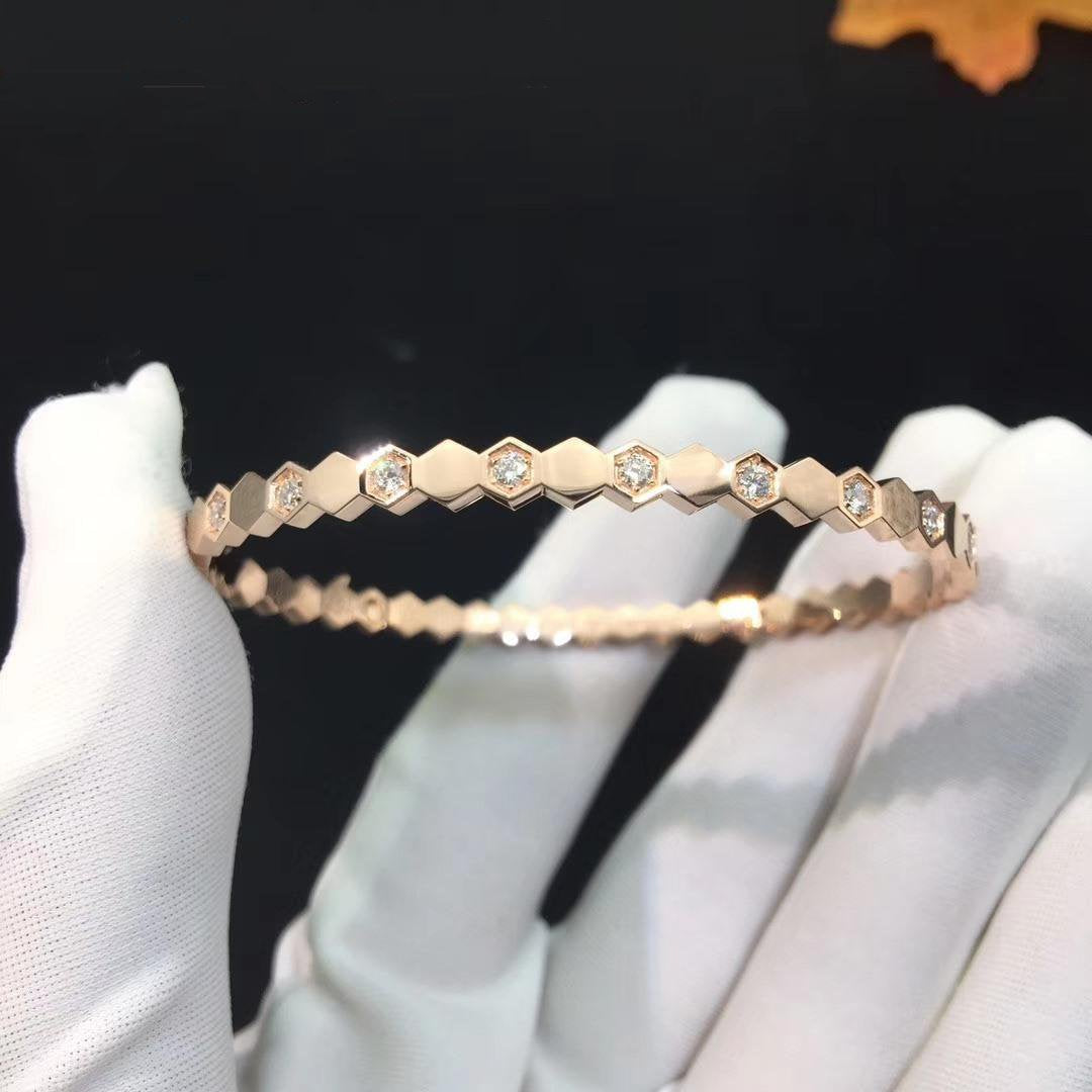 [AuraEcho Jewelry]BEE LOVE SILVER DIAMOND BRACELET