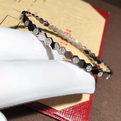 [AuraEcho Jewelry]BEE LOVE SILVER DIAMOND BRACELET