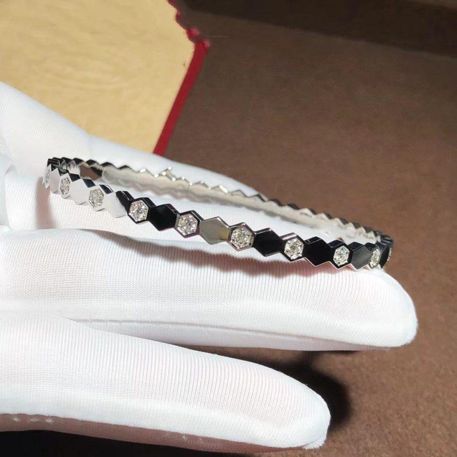 [AuraEcho Jewelry]BEE LOVE SILVER DIAMOND BRACELET