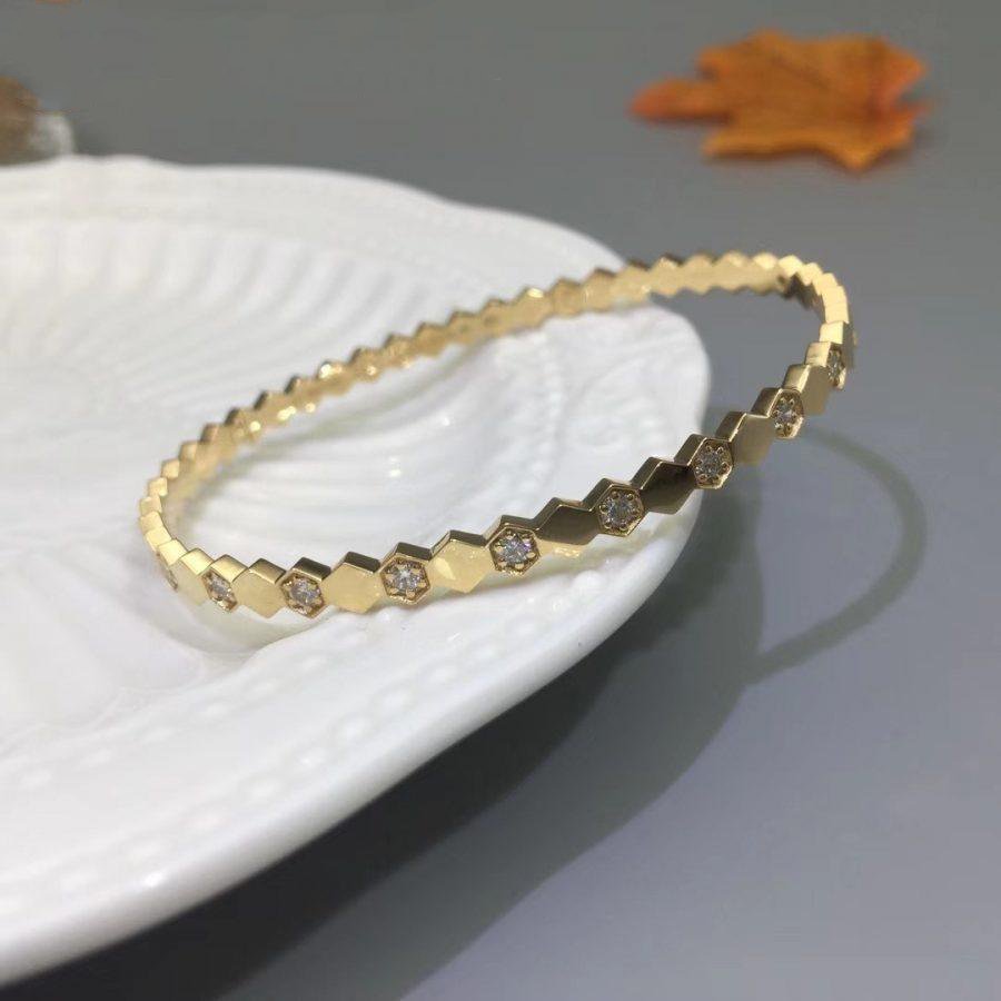 [AuraEcho Jewelry]BEE LOVE GOLD DIAMOND BRACELET