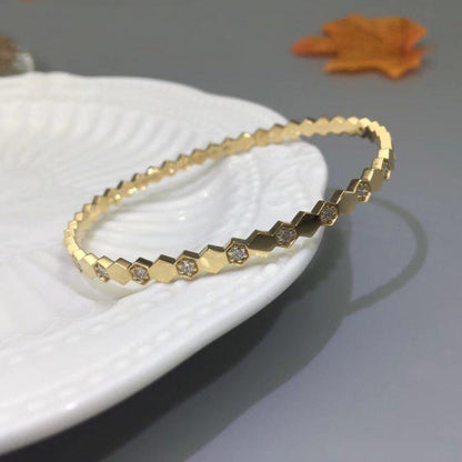 [AuraEcho Jewelry]BEE LOVE GOLD DIAMOND BRACELET