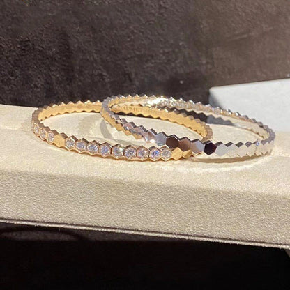 [AuraEcho Jewelry]BEE LOVE GOLD BRACELET FULL DIAMOND