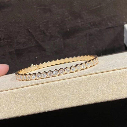 [AuraEcho Jewelry]BEE LOVE GOLD BRACELET FULL DIAMOND