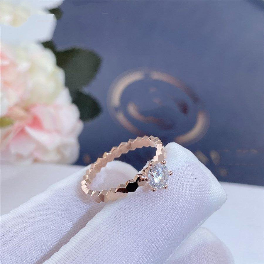 [AuraEcho Jewelry]BEE LOVE RING PINK GOLD 1 DIAMOND