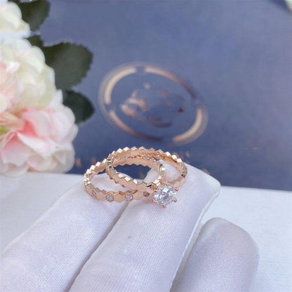 [AuraEcho Jewelry]BEE LOVE RING PINK GOLD DIAMOND