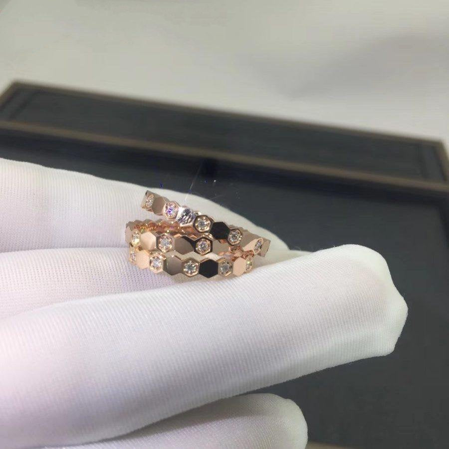 [AuraEcho Jewelry]BEE LOVE RING PINK GOLD DIAMOND