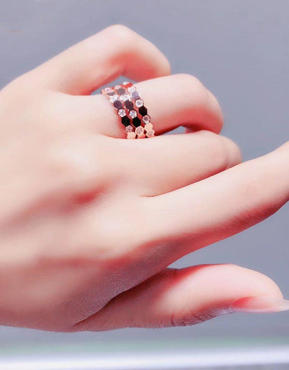 [AuraEcho Jewelry]BEE LOVE RING PINK GOLD DIAMOND