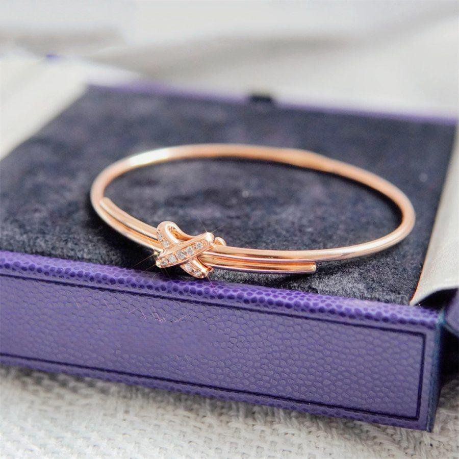 [AuraEcho Jewelry]JEUX DE BRACELET PINK GOLD DIAMONDS