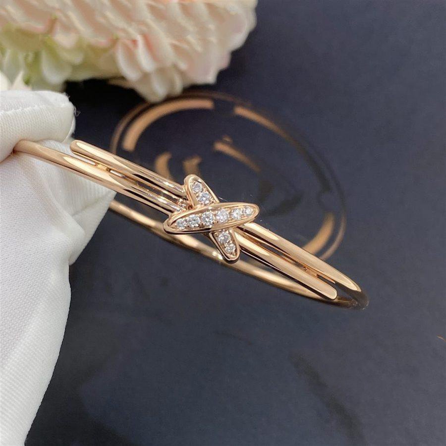 [AuraEcho Jewelry]JEUX DE BRACELET PINK GOLD DIAMONDS