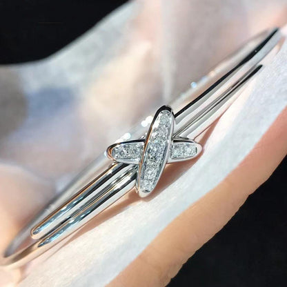 [AuraEcho Jewelry]JEUX DE BRACELET SILVER DIAMONDS