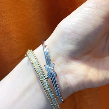 [AuraEcho Jewelry]JEUX DE BRACELET SILVER DIAMONDS