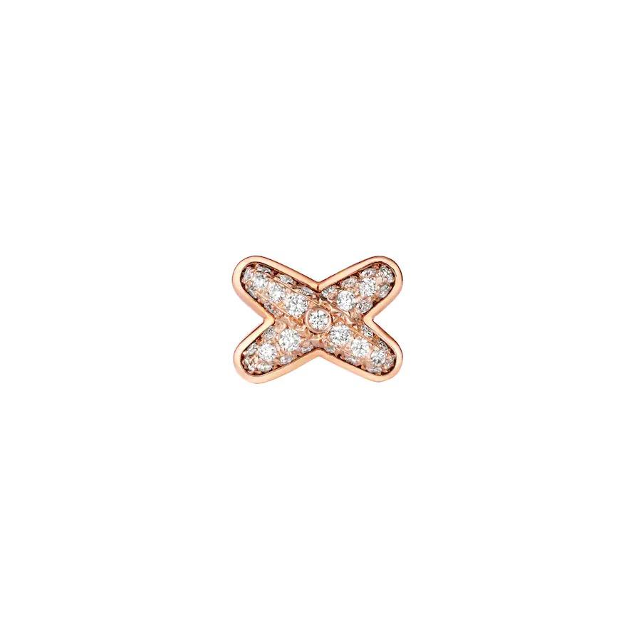[AuraEcho Jewelry]JEUX DE PINK GOLD DIAMOND EARRINGS