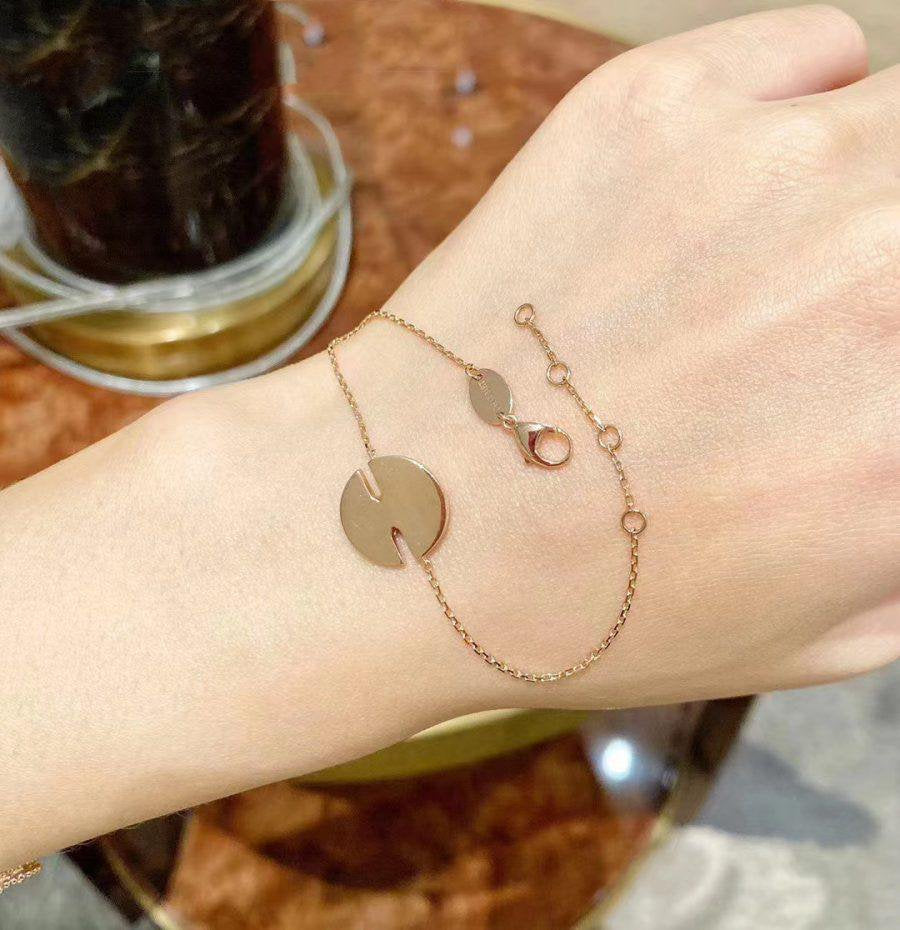 [AuraEcho Jewelry]JEUX DE BRACELET MOP PINK GOLD DIAMONDS
