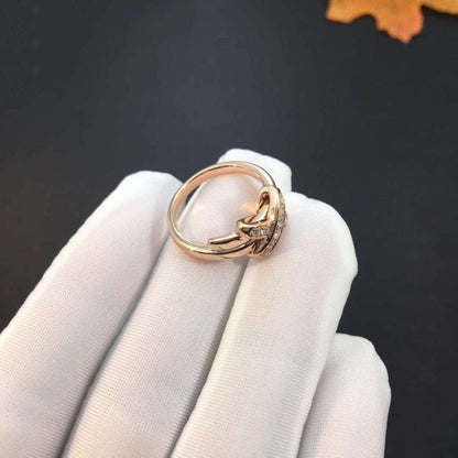 [AuraEcho Jewelry]JEUX DE PINK GOLD DIAMOND RING
