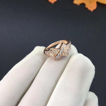 [AuraEcho Jewelry]JEUX DE RING PINK GOLD DIAMOND