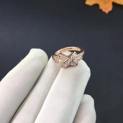 [AuraEcho Jewelry]JEUX DE RING PINK GOLD DIAMOND