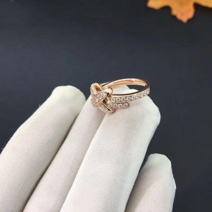 [AuraEcho Jewelry]JEUX DE RING PINK GOLD DIAMOND