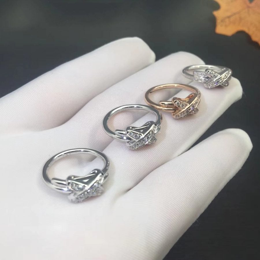 [AuraEcho Jewelry]JEUX DE SILVER DIAMOND RING