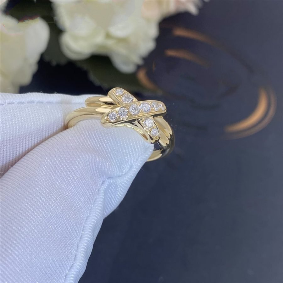 [AuraEcho Jewelry]JEUX DE GOLD DIAMOND RING