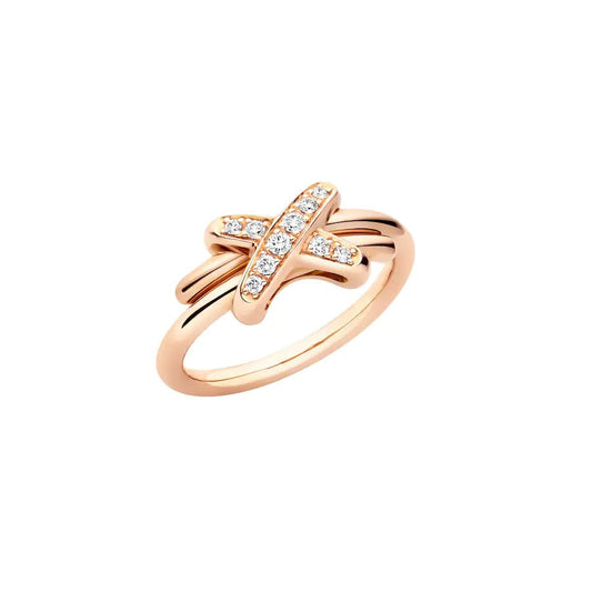 [AuraEcho Jewelry]JEUX DE PINK GOLD DIAMOND RING