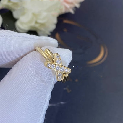 [AuraEcho Jewelry]JEUX DE GOLD DIAMOND RING