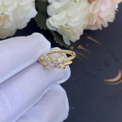 [AuraEcho Jewelry]JEUX DE GOLD DIAMOND RING