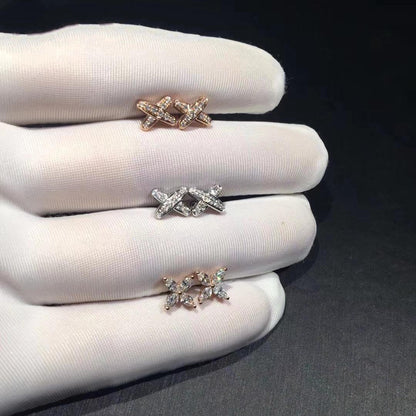[AuraEcho Jewelry]JEUX DE DIAMOND EARRINGS