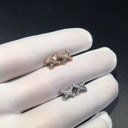[AuraEcho Jewelry]JEUX DE DIAMOND EARRINGS