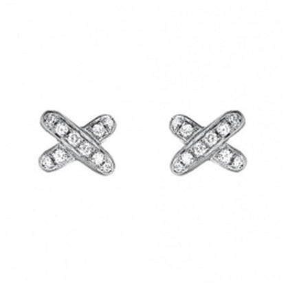 [AuraEcho Jewelry]JEUX DE DIAMOND EARRINGS