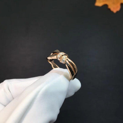 [AuraEcho Jewelry]LIENS RING PINK GOLD DIAMOND