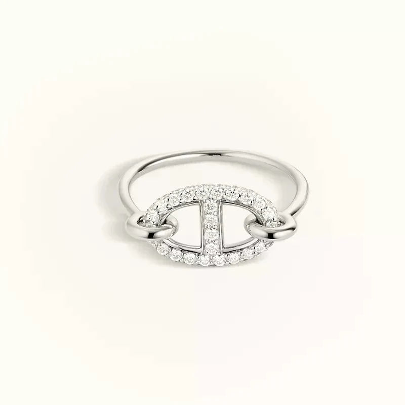 [AuraEcho Jewelry]RONDE SMALL SILVER DIAMOND RING