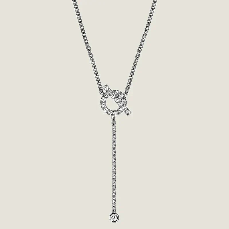 [AuraEcho Jewelry]FINESSE SILVER DIAMOND NECKLACE