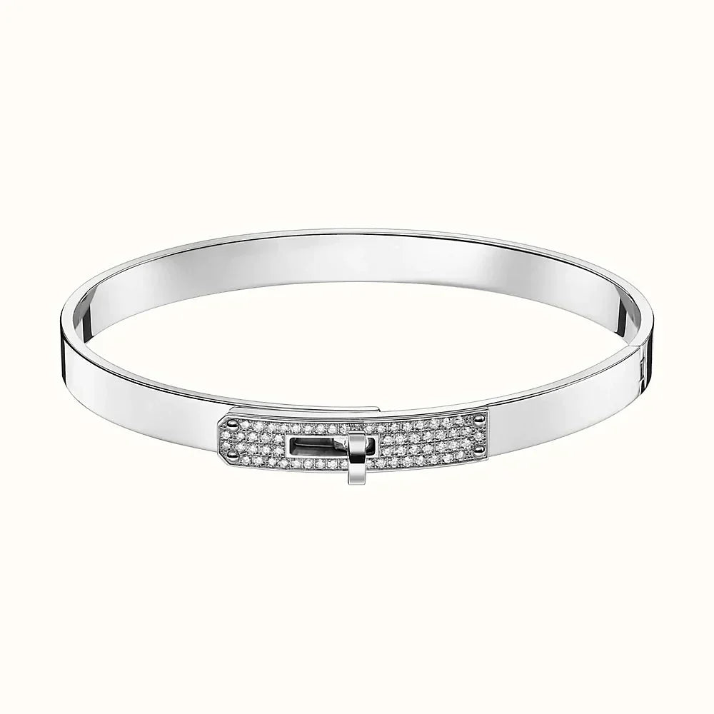 [AuraEcho Jewelry]KELLY SILVER DIAMOND BRACELET