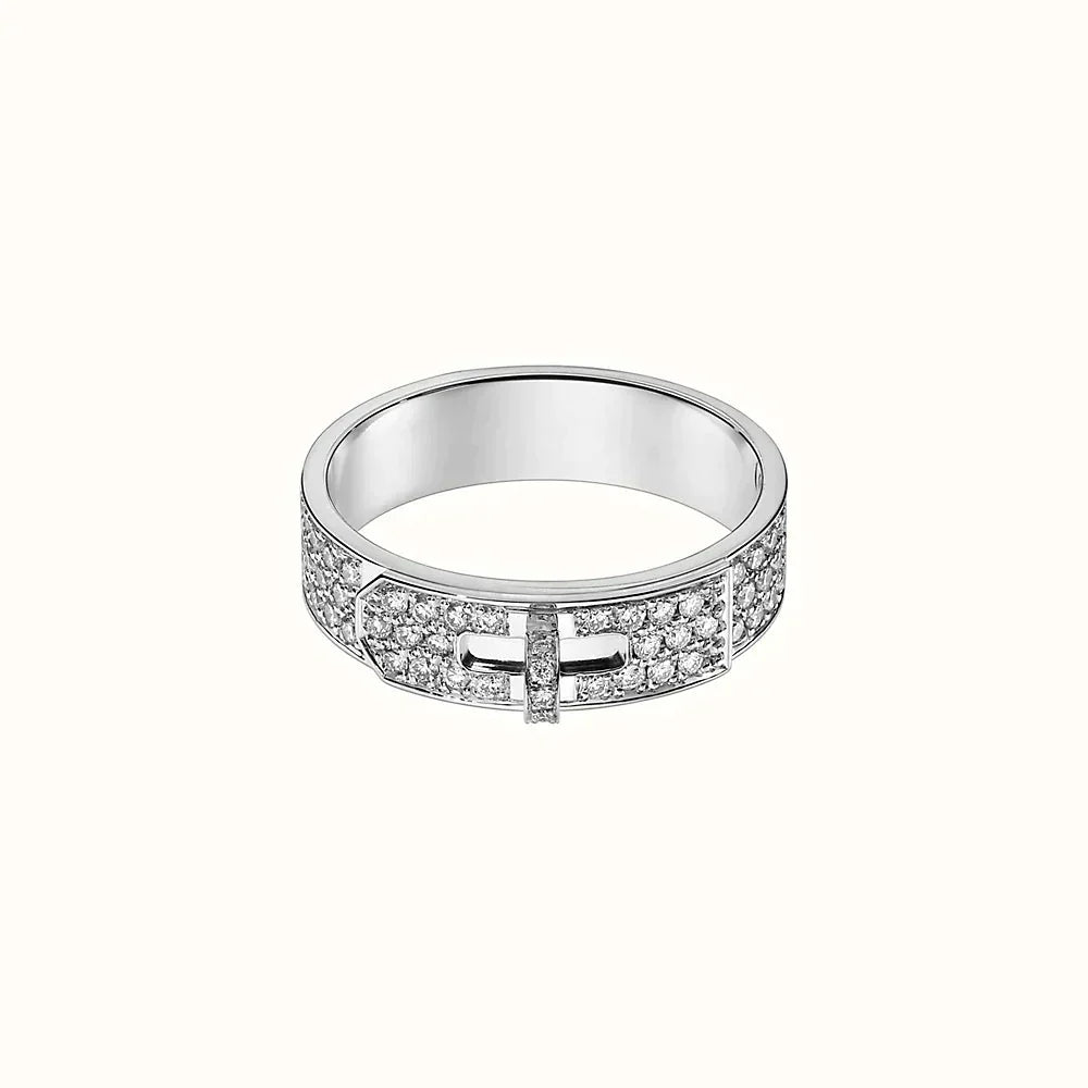 [AuraEcho Jewelry]KELLY SILVER DIAMOND RING