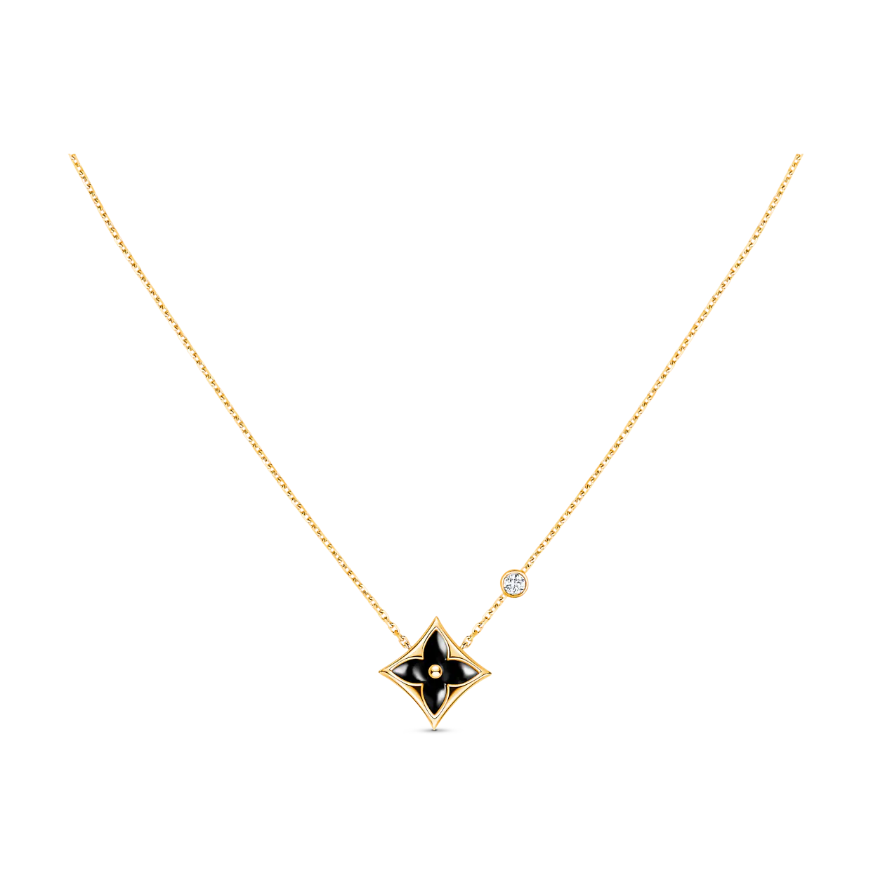 [AuraEcho Jewelry]STAR BLACK MOP NECKLACE
